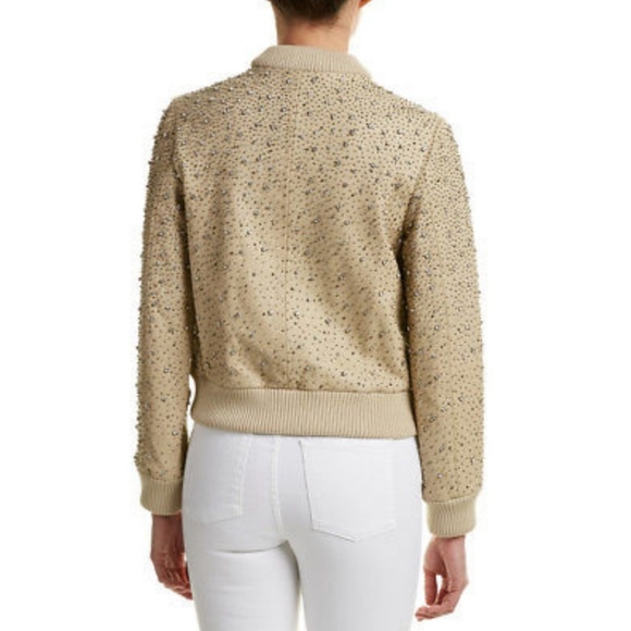 🦄NWT🦄 Alice + Olivia Demia Leather Jacket - Picture 2 of 6